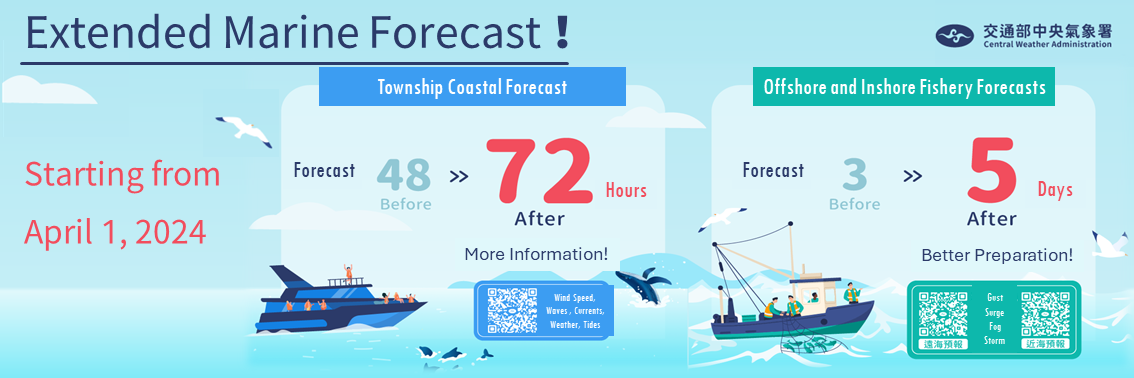 CWA Launches Extended Marine Forecast: More Information, Better Preparation for Marine Activities